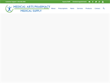 Tablet Screenshot of medicalartshenderson.com